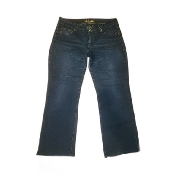 Bill Blass Stretch Bootcut Embellished pockets 14 - Picture 1 of 3